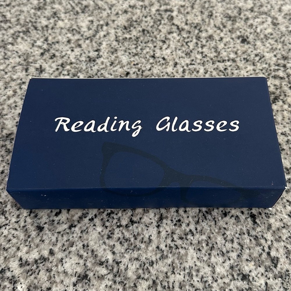 NEW IN BOX 2.50 READING GLASSES COMPUTER BLUE BLOCKER WITH CASE CLEANING CLOTH - Picture 8 of 9